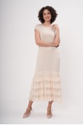 LINING DRESS / BEIGE