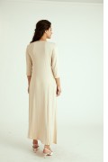 LINING DRESS / BEIGE