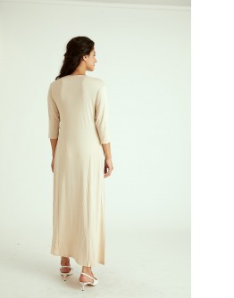 LINING DRESS / BEIGE