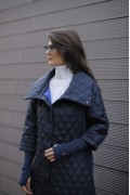 QUILTED COAT /DARKBLUE