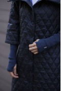 QUILTED COAT /DARKBLUE