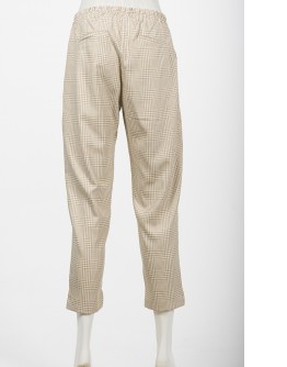 PLAID PANTS / BEIGE