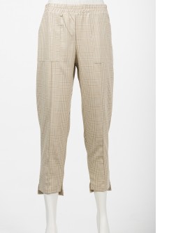 PLAID PANTS / BEIGE