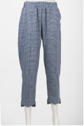 PLAID PANTS / NAVY BLUE