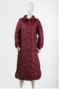 QUILTED COAT / BURGUNDY