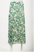 PLEATED SKIRT / GREEN