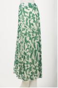 PLEATED SKIRT / GREEN