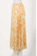 PLEATED SKIRT / YELLOW