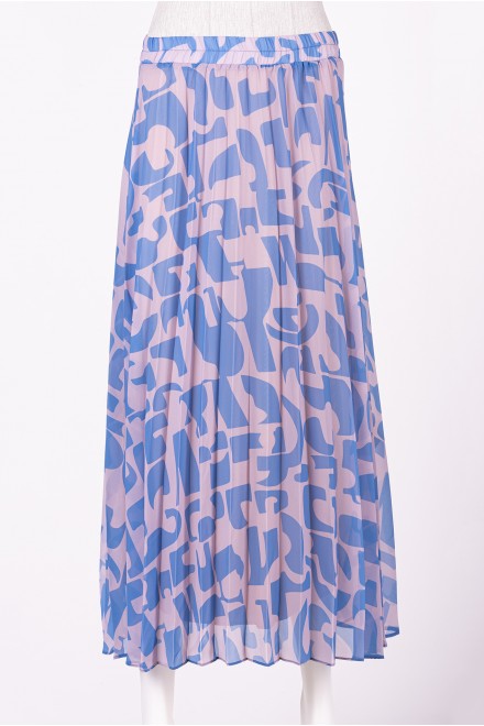 PLEATED SKIRT / BLUE 6706