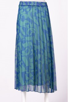 PLEATED SKIRT / SAX 6706