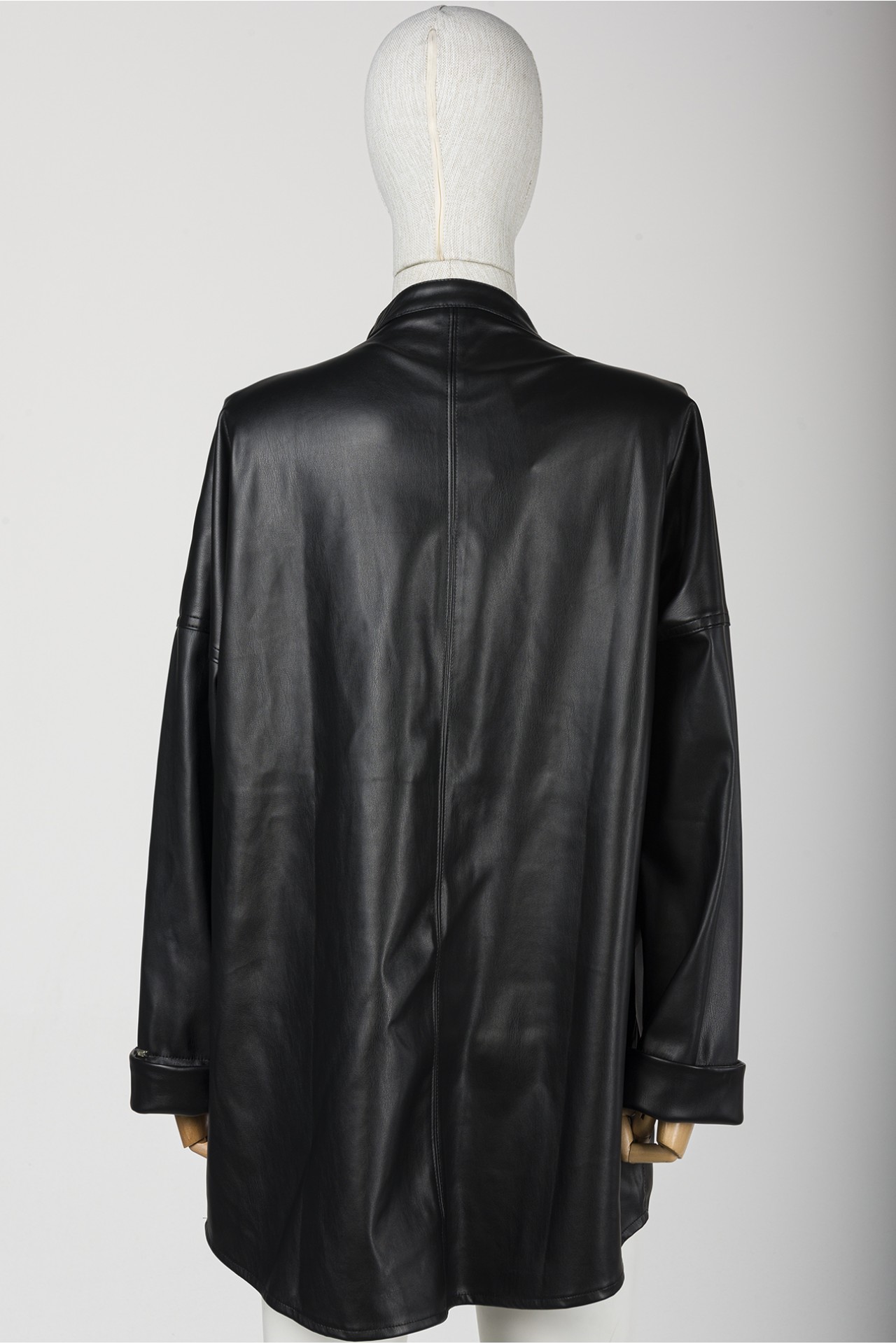 LEATHER TUNIC / BLACK 6818