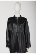 6818 LEATHER TUNIC / BLACK 