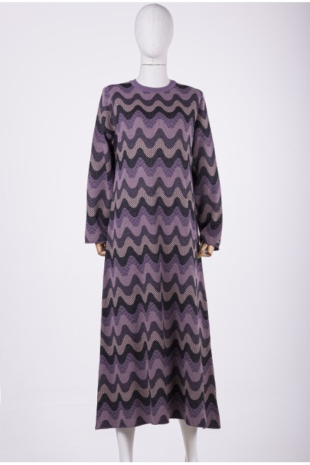 KNITWEAR DRESS/LILAC 6838