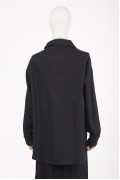 GABARDINE SHIRT / BLACK 6858