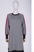 KNITWEAR V TUNIC /BLACK 6766