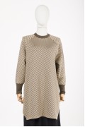 KNITWEAR V TUNIC /HAKİ 6766