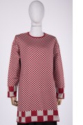 CUBE TUNIC / RED-STONE 6873