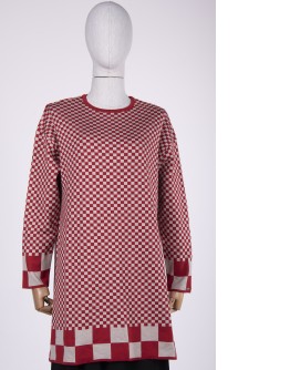 CUBE TUNIC / RED-STONE 6873