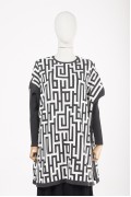 TUNIC / ANTHRACITE-ECRU 6872