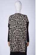 TUNIC / BLACK-BEIGE 6872