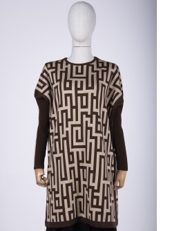 TUNIC / BROWN-BEIGE 6872