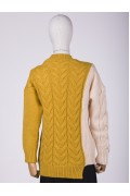 6874 THICK HAIR KNITTED KNITWEAR 3 COLOR OPTIONS