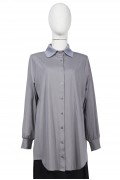 6926 MODAL COMBED COTTON SHIRT GRAY