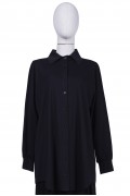  6926 MODAL COMBED COTTON SHIRT BLACK