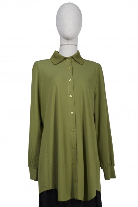  6926 MODAL COMBED COTTON SHIRT GREEN