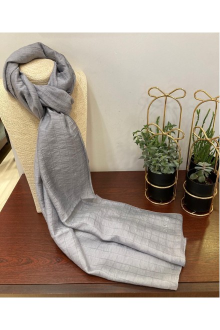 1445 GRAY YOK SHAWL