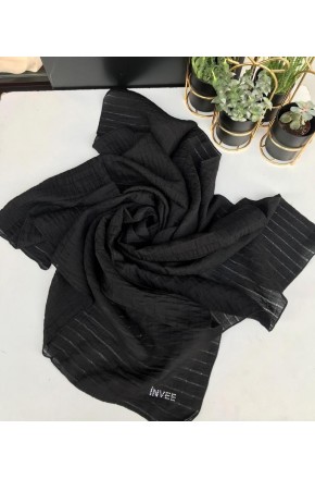 1447 SQUARE YOK SCARF / BLACK